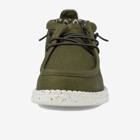 Hey Dude Men's Wally Mid Canvas Olive Men Shoes size 9 - Picture 6 of 9